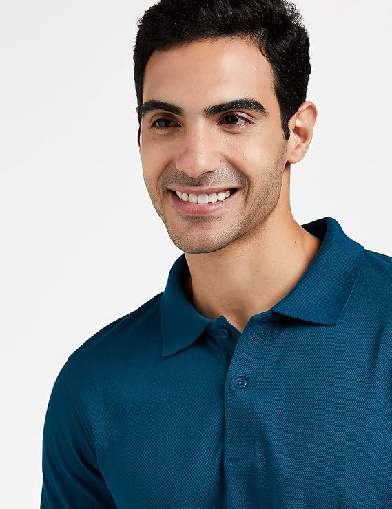 Men's Cotton Rich Solid Polo Tshirt | half sleeves | plain regular fit